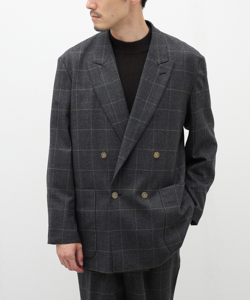 「EDIFICE LA BOUCLE」 テーラードジャケット 2 グレー メンズ_画像4