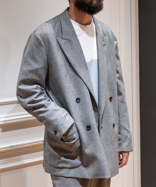 「EDIFICE LA BOUCLE」 テーラードジャケット 2 グレー メンズ_画像6