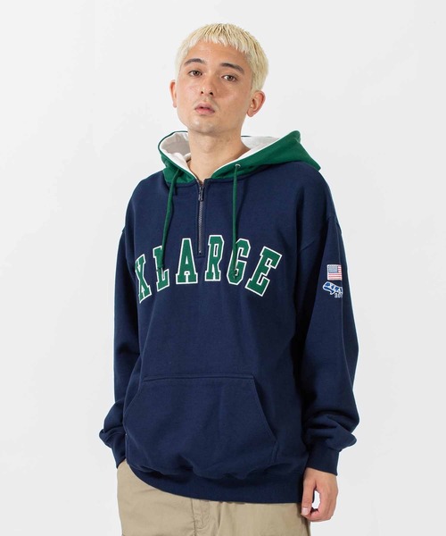 XLARGE（エクストラ ラージ） プルオーバーパーカー S グリーン メンズ