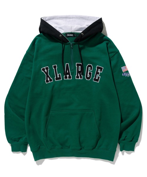 XLARGE（エクストラ ラージ） プルオーバーパーカー S グリーン メンズ