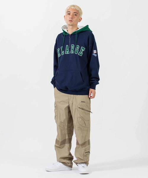 XLARGE（エクストラ ラージ） プルオーバーパーカー S グリーン メンズ