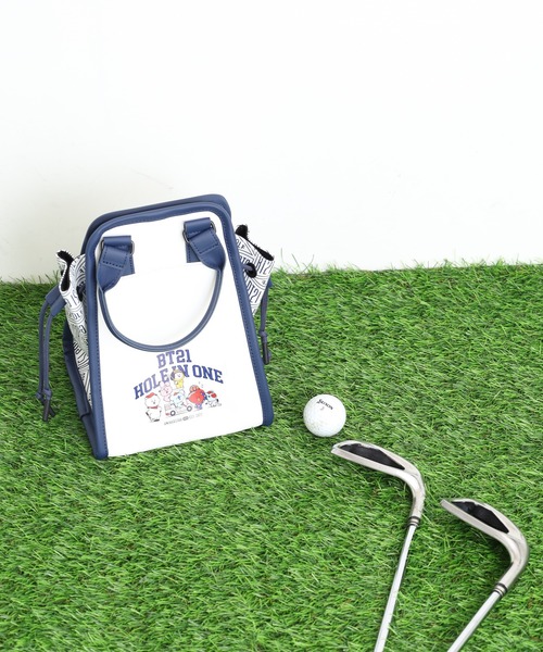 ゴルフ BT21　HOLE IN ONE　　Mini Tote Bag Navy ミニトートバッグ メンズ レディース