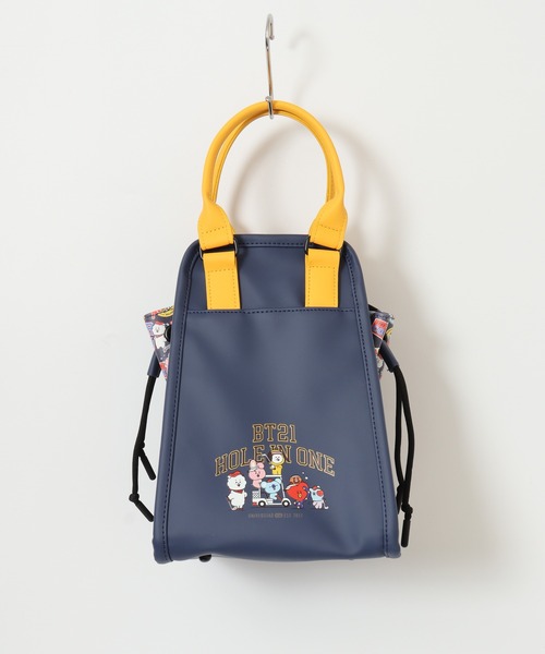BT21 GOLF HOLE IN ONE ミニ トートバッグ【ネイビー】 新品 BT21 ゴルフ BT21 HOLE IN ONE Mini Tote Bag Navy ミニトートバッグ