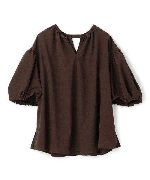 「UNFILO」 半袖ブラウス LARGE ブラック レディース_画像5