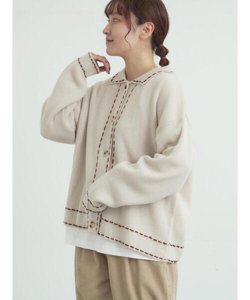 Samansa Mos2（サマンサモスモス） カーディガン ステッチカーディガン