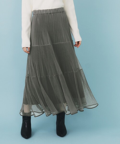 index（インデックス） スカート リバーシブルチュールティアード