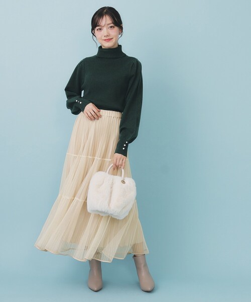 index（インデックス） スカート リバーシブルチュールティアード