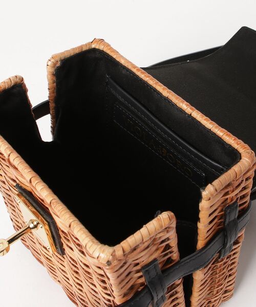 「Demi-Luxe BEAMS」 かごバッグ ONE SIZE ブラック レディース_画像4