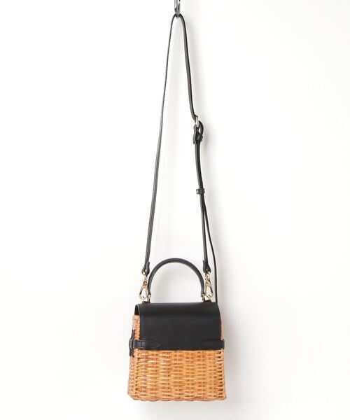 「Demi-Luxe BEAMS」 かごバッグ ONE SIZE ブラック レディース_画像5
