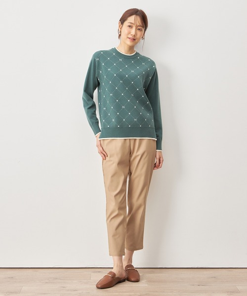 「Petit Honfleur」 スラックス L ブラック レディース_画像2