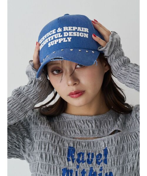 jouetie（ジュエティ） キャップ 帽子 スタッズロゴキャップ