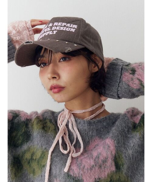 <即日発送 >スタッズキャップ 3つセットタグ付き jouetie（ジュエティ） キャップ 帽子 スタッズロゴキャップ