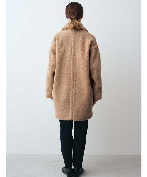 「IEDIT」 ピーコート LARGE ライトベージュ レディース_画像5