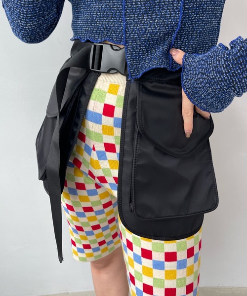 「SANSeLF」 ウエストバッグ FREE カーキ レディース_画像2