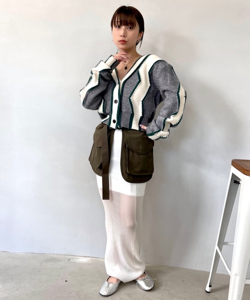 「SANSeLF」 ウエストバッグ FREE カーキ レディース_画像6