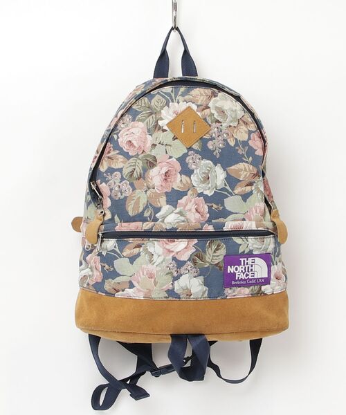 THE NORTH FACE PURPLE LABEL 「THE LABEL」 花柄リュック - ネイビー
