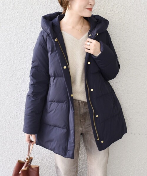 SHIPS（シップス） ダウンジャケット MEDIUM ネイビー レディース