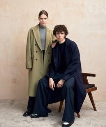 「EMMA CLOTHES」 チェスターコート M オリーブ メンズの画像3