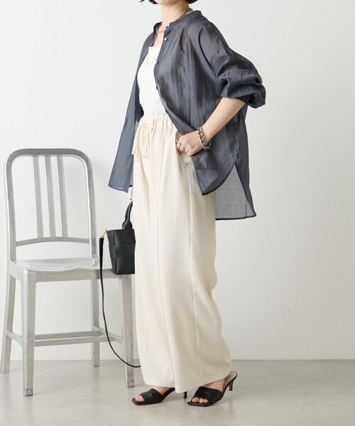 「Jena espace merveilleux」 長袖ブラウス FREE ベージュ系その他 レディース_画像9