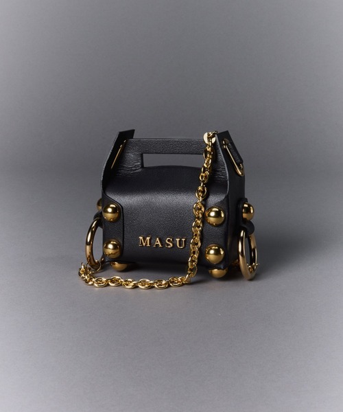 かごバッグ カゴバッグ 「M A S U」LEATHER CAKE BAG PETITの画像