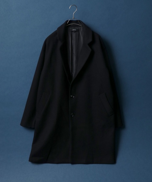 「ANPAS」 チェスターコート LL ライトグレー メンズ_画像2