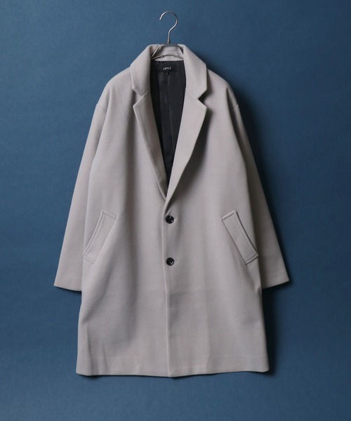 「ANPAS」 チェスターコート LL ライトグレー メンズ_画像6