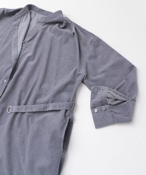 「KBF+」 長袖ワンピース ONE チャコールグレー レディース_画像3