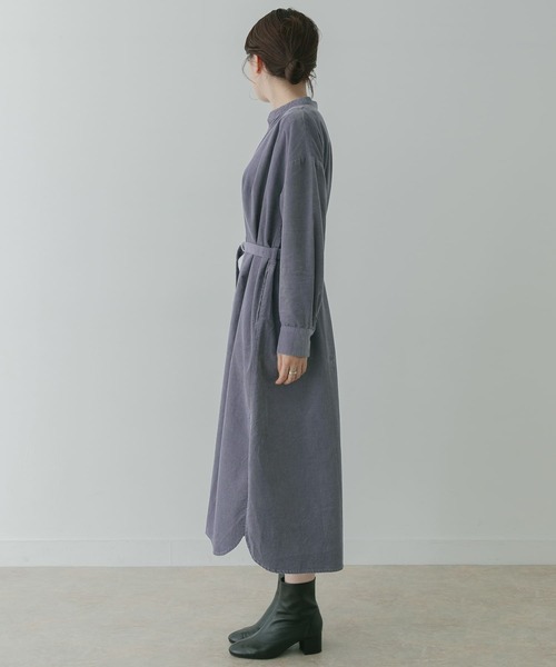 「KBF+」 長袖ワンピース ONE チャコールグレー レディース_画像7