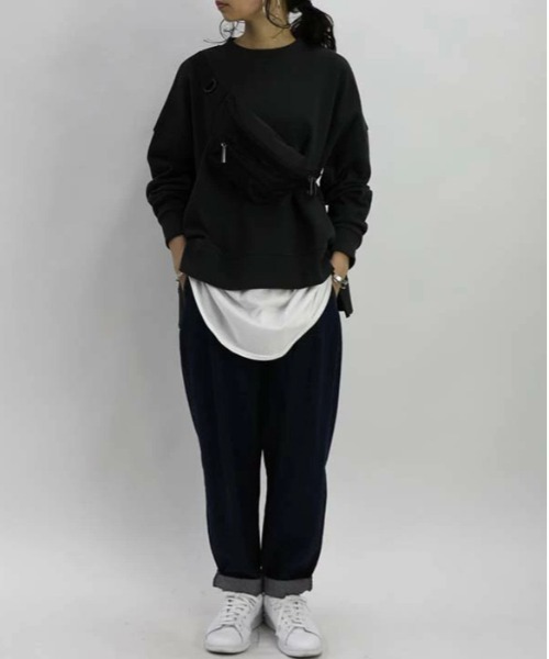 「and it_」 スウェットカットソー M-L ナチュラル レディース_画像5