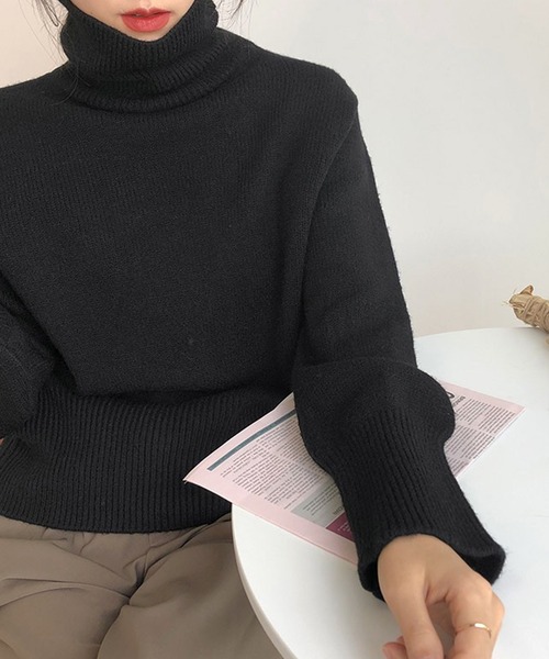 「VitaFelice」 「aroco」長袖ニット FREE グリーン レディース_画像2