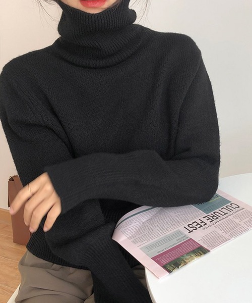 「VitaFelice」 「aroco」長袖ニット FREE グリーン レディース_画像3