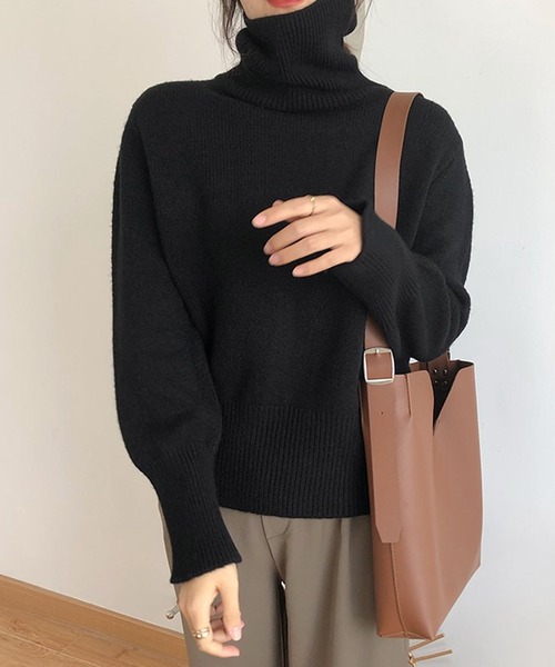 「VitaFelice」 「aroco」長袖ニット FREE グリーン レディース_画像4