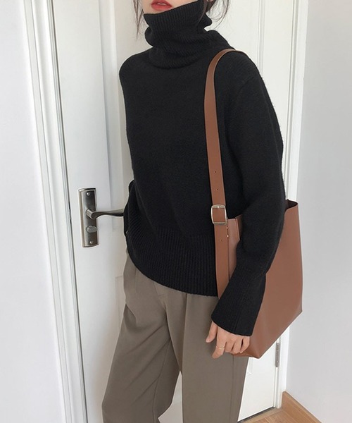 「VitaFelice」 「aroco」長袖ニット FREE グリーン レディース_画像5