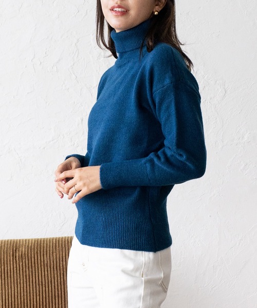 「VitaFelice」 「aroco」長袖ニット FREE グリーン レディース_画像8