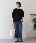 トレーナー スウェット コクーンスウェット レ...の詳細画像2