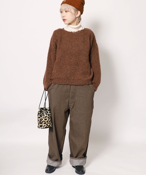 「TRICOTS JEAN MARC」 長袖ニット FREE ブラウン レディース_画像2