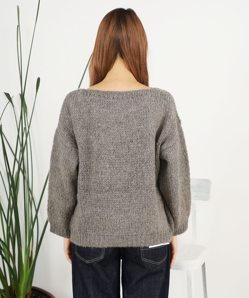 「TRICOTS JEAN MARC」 長袖ニット FREE ブラウン レディース_画像3