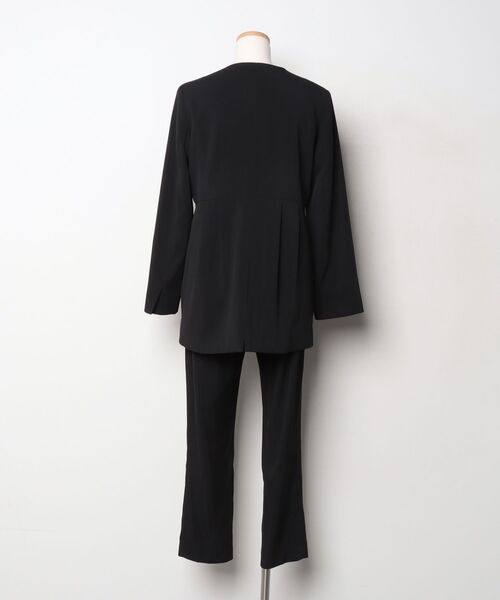 「Flolia」 パンツスーツ L ブラック レディース_画像2