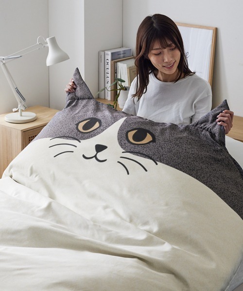 ベッド 寝具 にゃんこハグ 掛け布団カバー(シングル) : ZOZOTOWN Yahoo