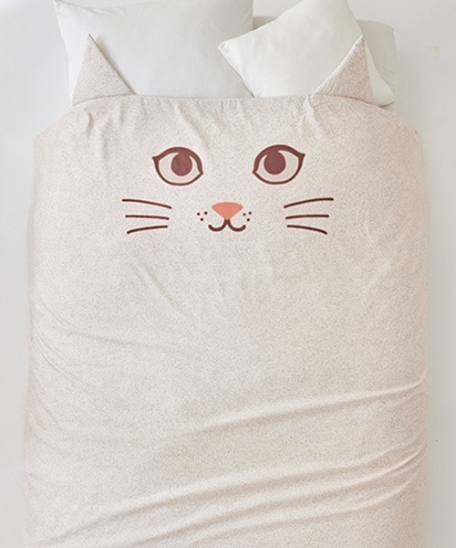 ベッド 寝具 にゃんこハグ 掛け布団カバー(シングル) : ZOZOTOWN Yahoo