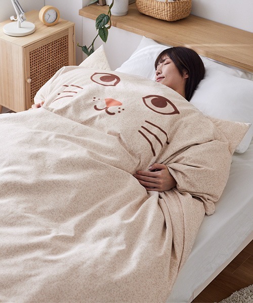 ベッド 寝具 にゃんこハグ 掛け布団カバー(シングル) : ZOZOTOWN Yahoo
