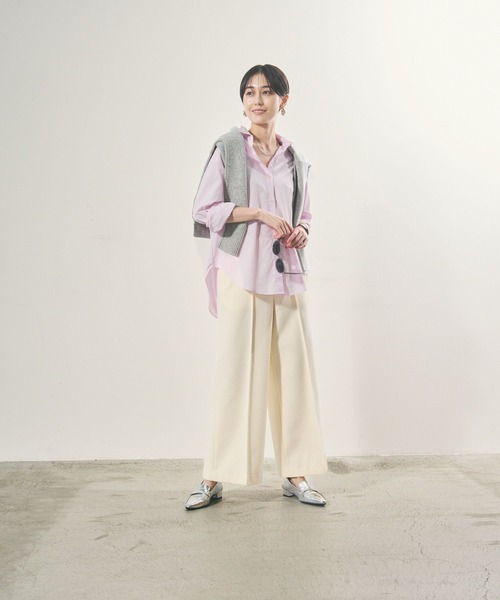 「Elura」 イージーパンツ LARGE グレー レディース_画像6