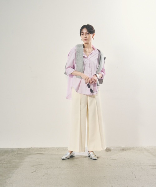 「Elura」 イージーパンツ LARGE グレー レディース_画像8