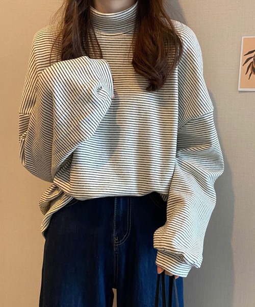 「Chaco closet」 長袖カットソー FREE ブラウン レディース_画像4