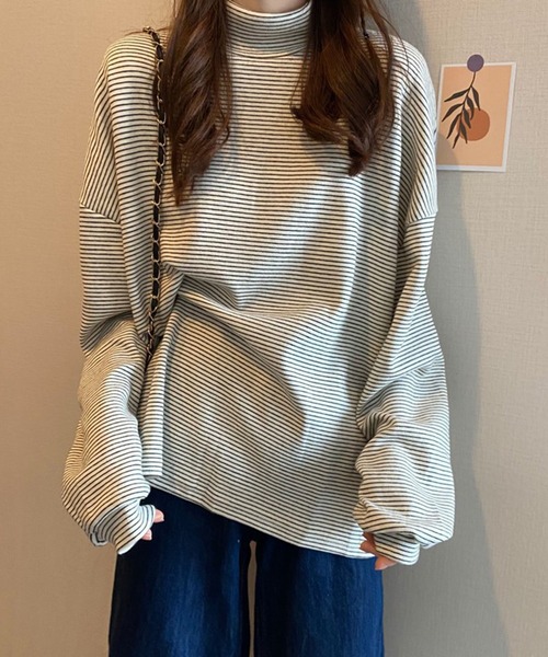 「Chaco closet」 長袖カットソー FREE ブラウン レディース_画像5