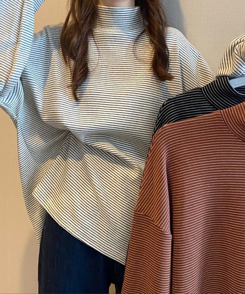 「Chaco closet」 長袖カットソー FREE ブラウン レディース_画像6