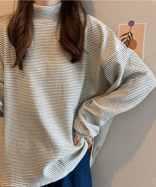 「Chaco closet」 長袖カットソー FREE ブラウン レディース_画像9