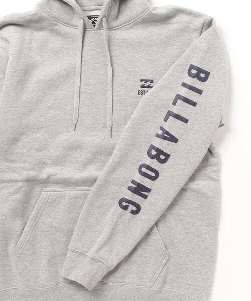 「BILLABONG」 プルオーバーパーカー LARGE グレー メンズ_画像3