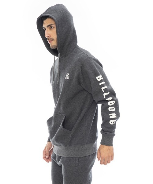 「BILLABONG」 プルオーバーパーカー LARGE グレー メンズ_画像4