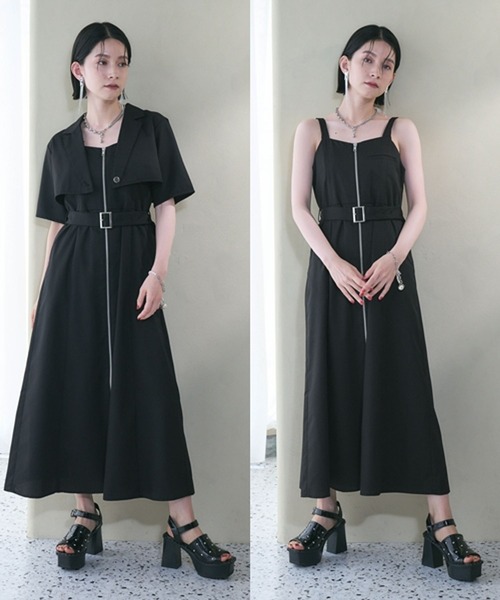 「HARE」 コンビワンピース FREE ブルー レディース_画像2